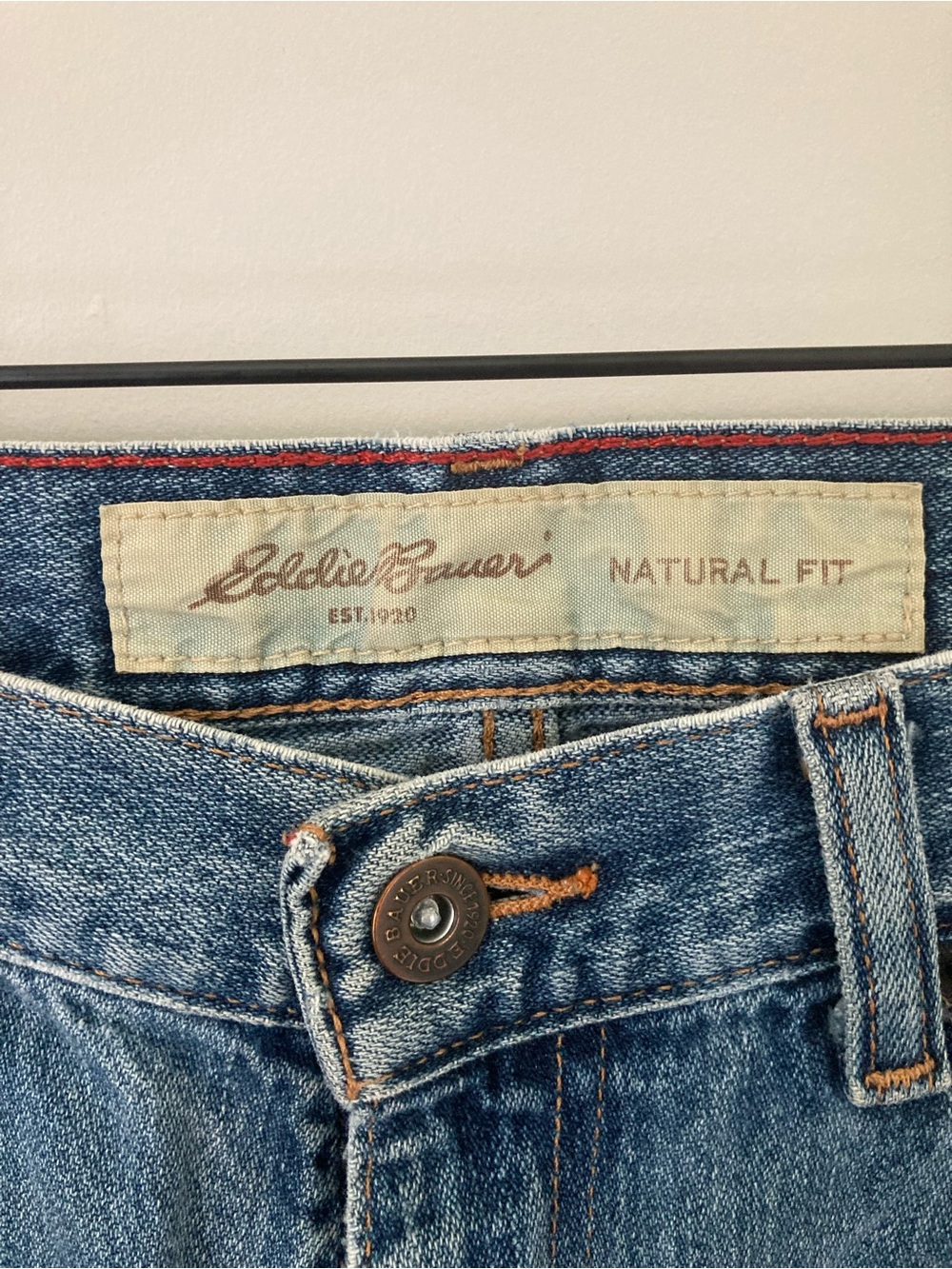 Dusty Blue Eddie Bauer Relaxed Fit Jeans